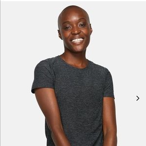 Outdoor Voices Cloudknit Tee in Charcoal